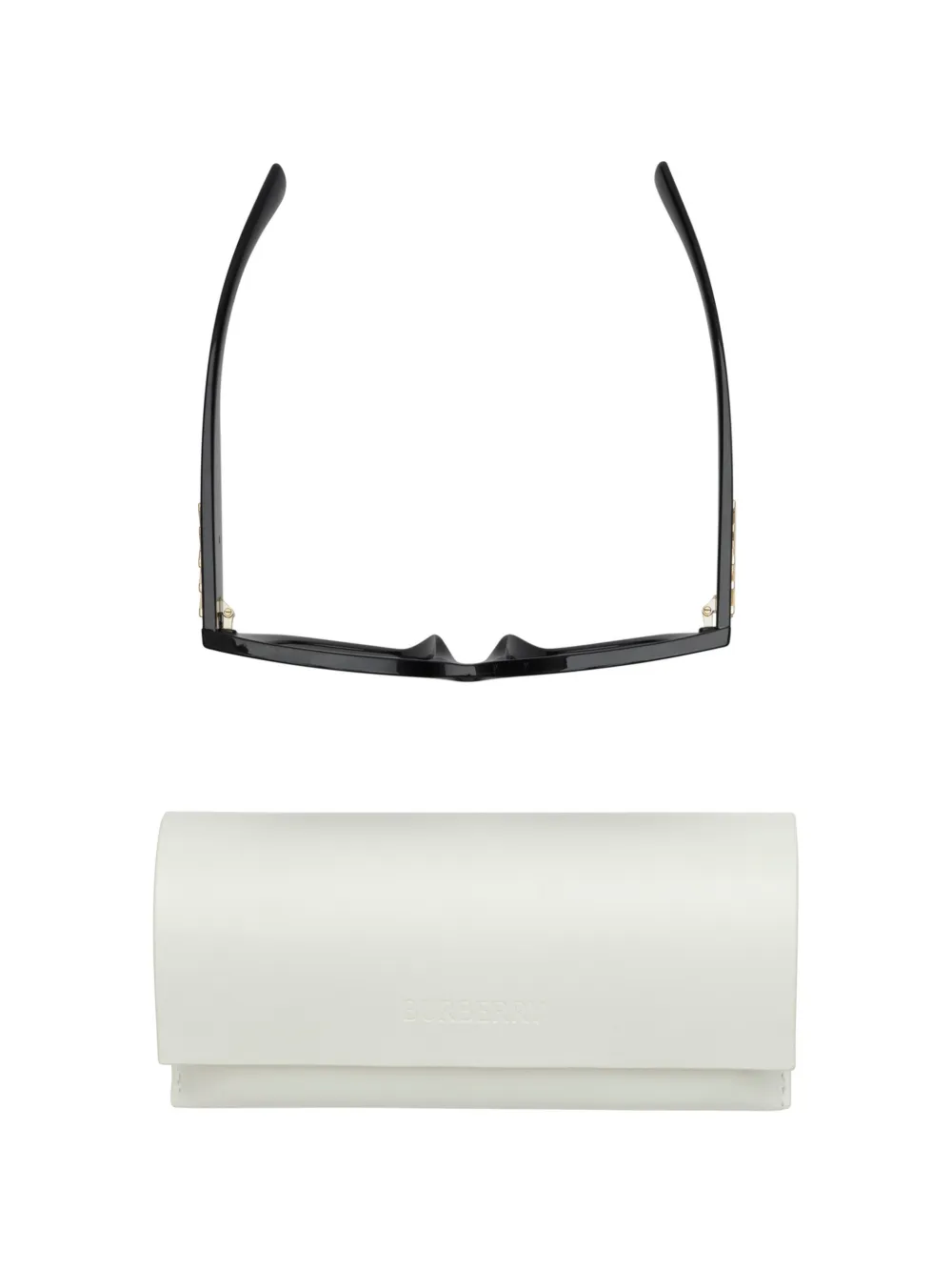 Burberry Eyewear Heritage zonnebril met vierkant montuur Zwart