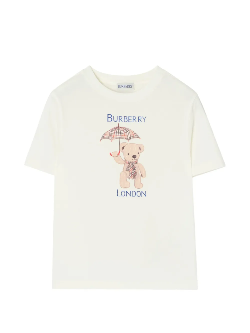 Burberry Kids London Bear cotton T-shirt - White