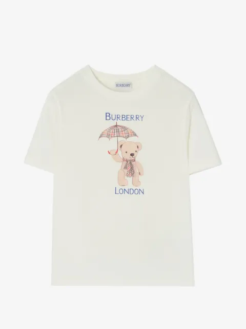 Burberry Kids London Bear 棉T恤
