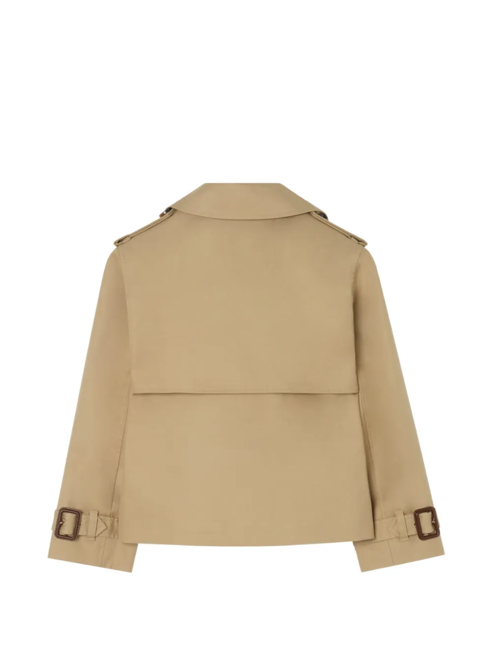 Burberry Kids Katoenen trenchcoat Beige