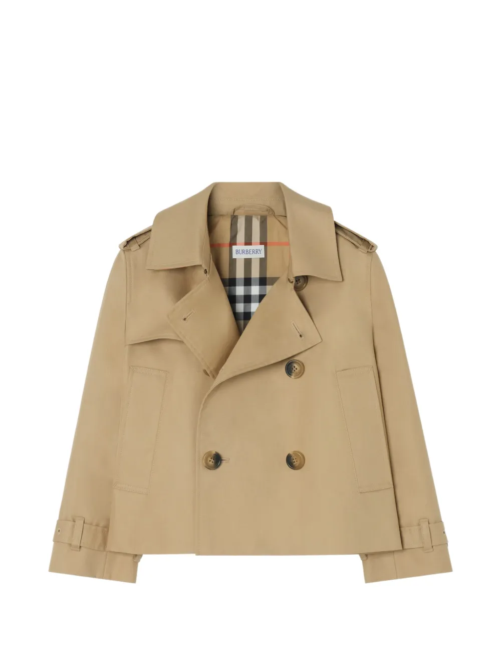 Burberry Kids cotton trench jacket - Neutrals