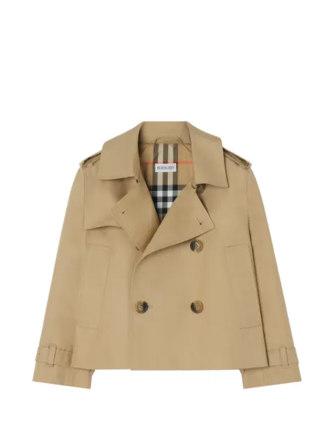 Burberry Kids cotton trench jacket