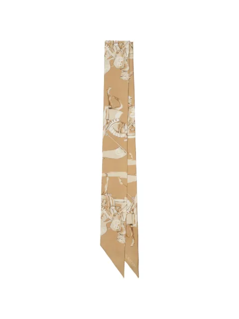 Burberry skinny Archive Knight silk scarf