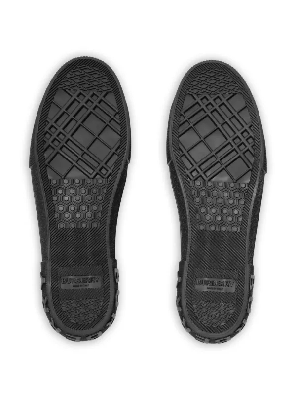 Burberry Check nylon-blend Sneakers | Black | FARFETCH