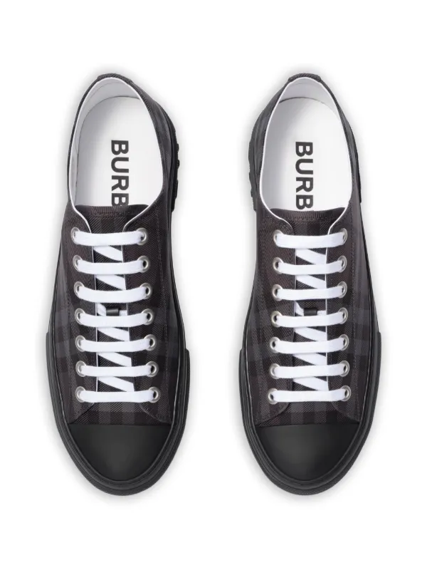 Burberry Check nylon-blend Sneakers | Black | FARFETCH