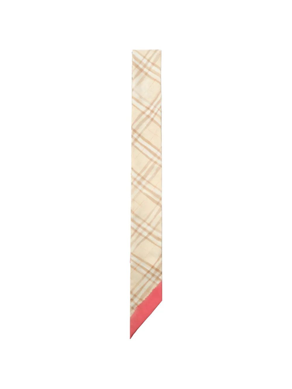 Burberry Skinny Blooms of Britain zijden sjaal Beige