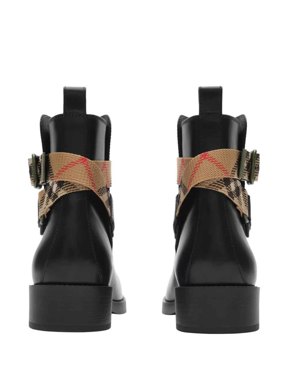 Burberry leather Huntley boots Zwart