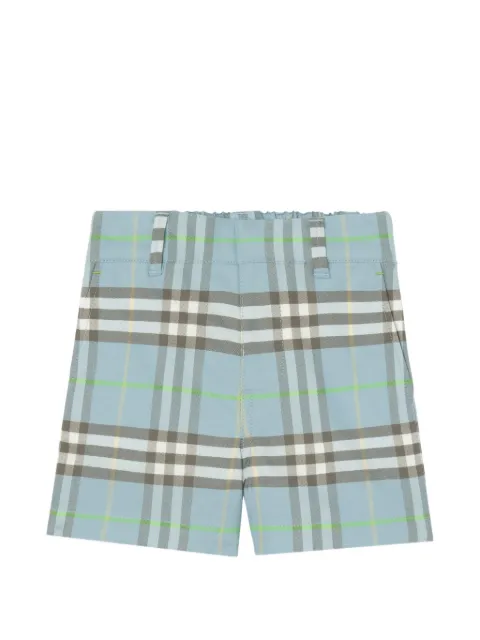 Burberry Kids Check cotton shorts
