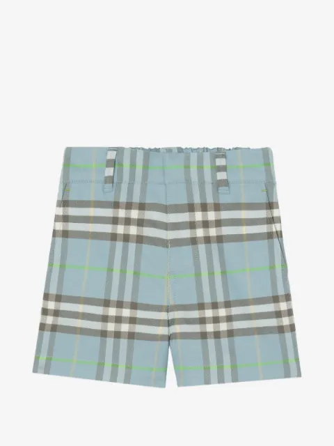 Burberry Kids Check cotton shorts