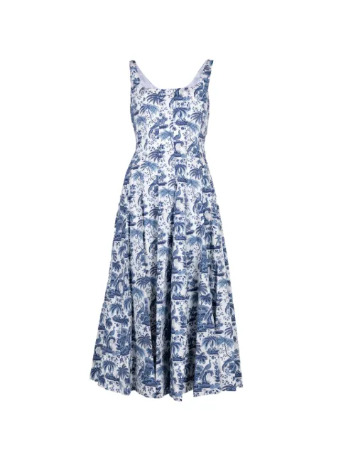 STAUD vestido midi Wells