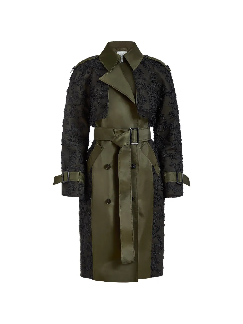 Contessa Mills Claw panelled trench coat - Grün