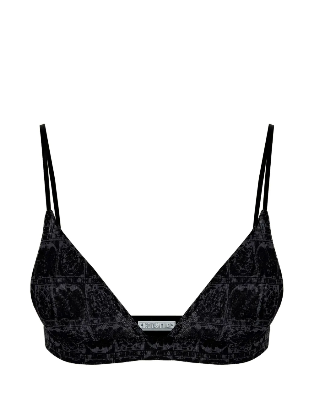 Contessa Mills Tarot-print bralette