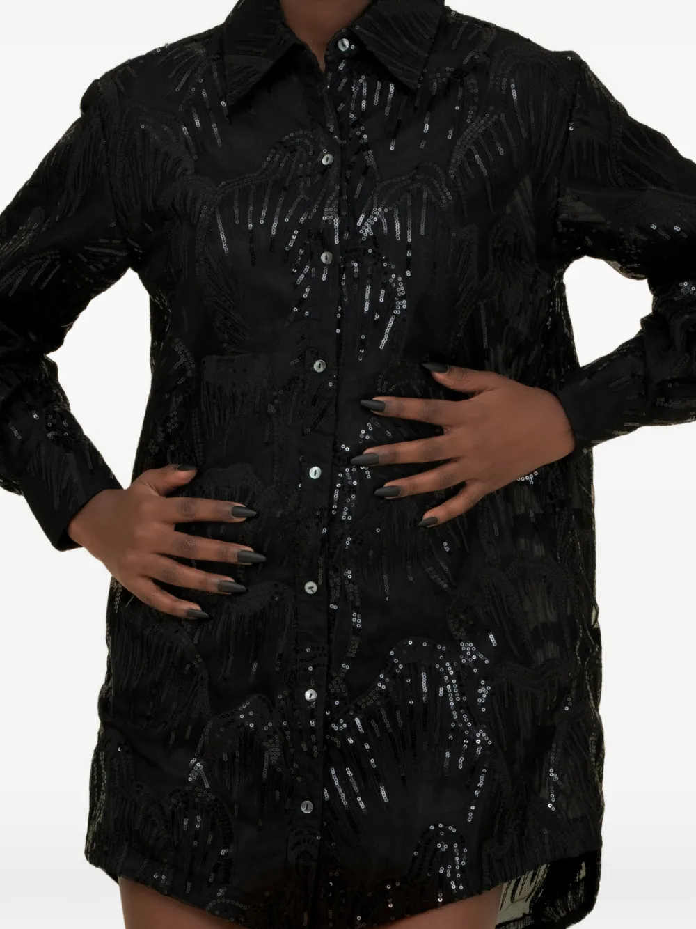 Contessa Mills Wicca mini-jurk Zwart