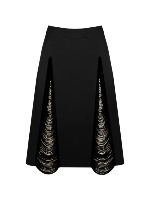 Contessa Mills — Madeleine fringe-detail skirt