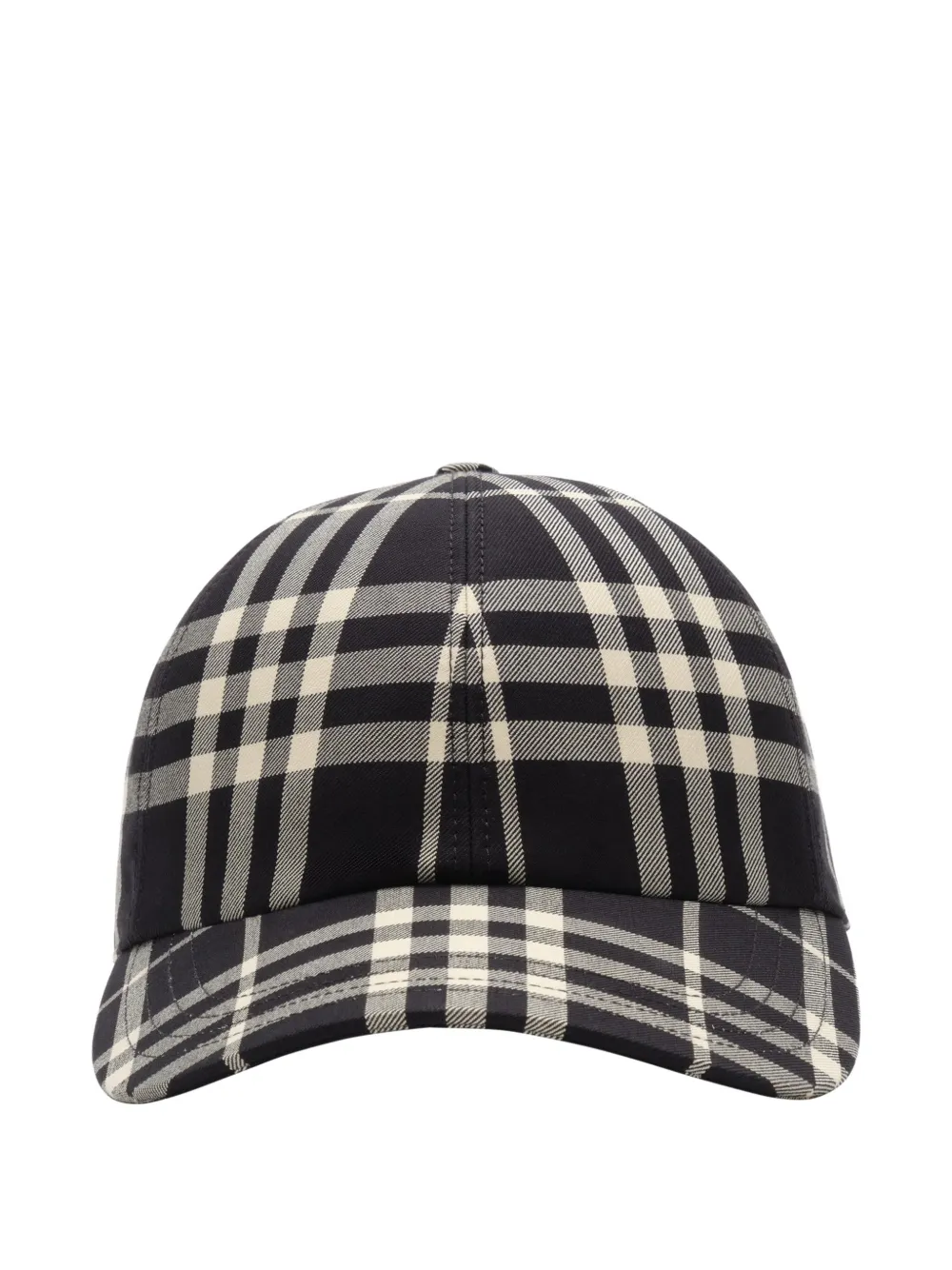 Burberry Check cotton baseball cap - Schwarz