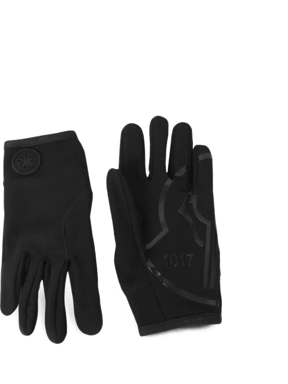 Moncler 1017 ALYX 9SM logo-print gloves Zwart