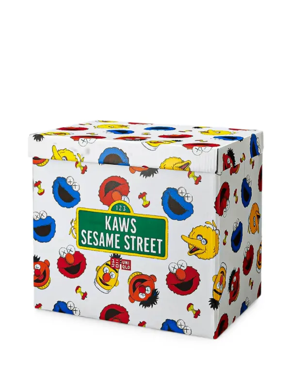 KAWS x Uniqlo x Sesame Street Plush Toy Complete Box (set Of five