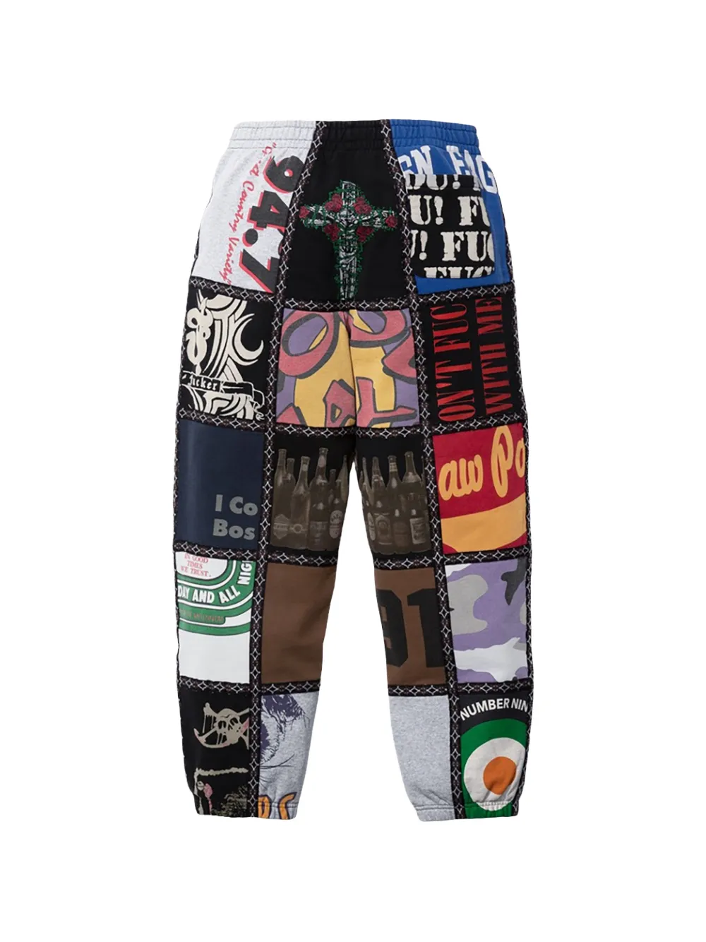Supreme Trainingsbroek met patchwork Rood