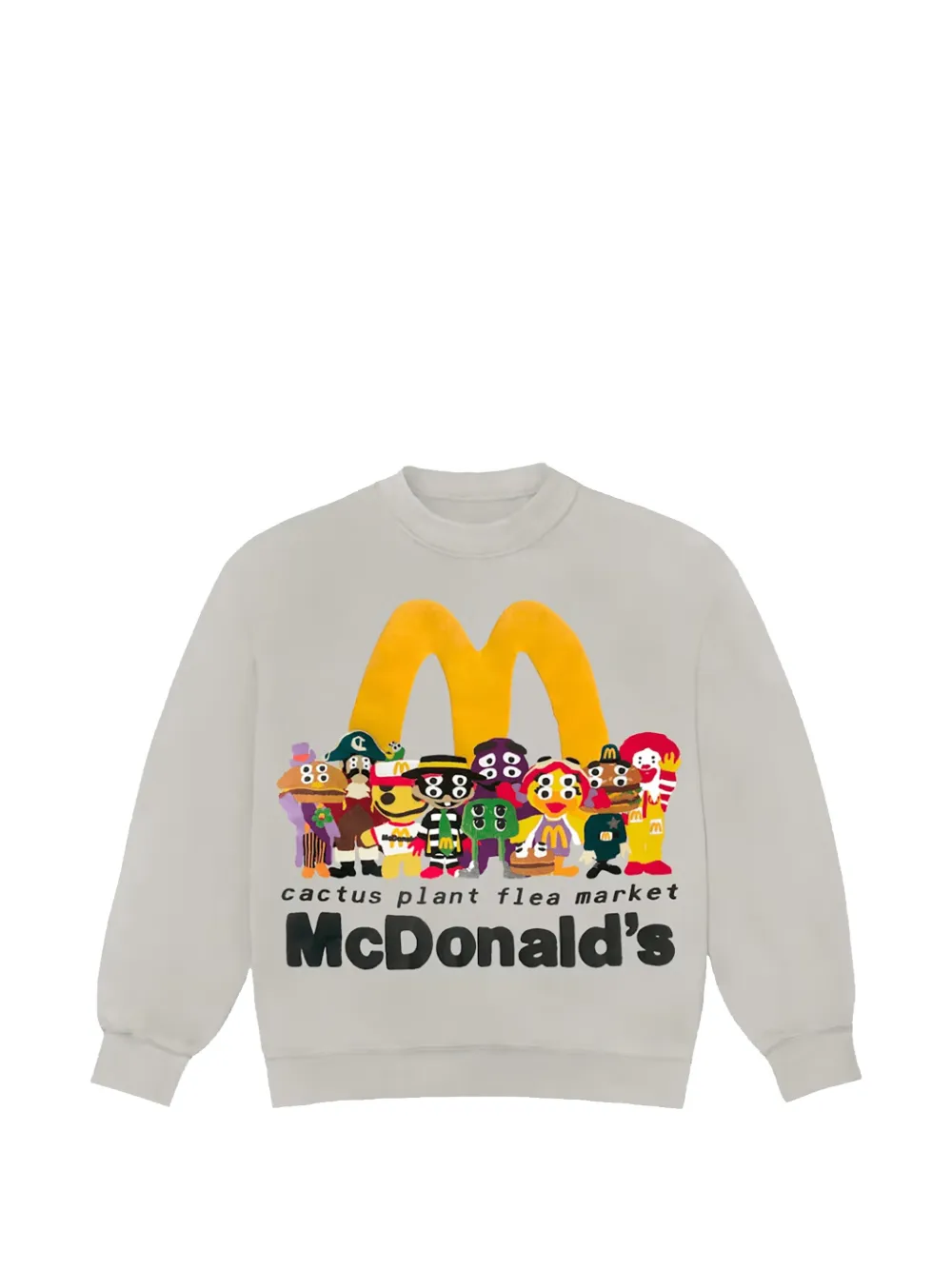 Travis Scott X Cactus Plant Flea Market X Mcdonald's Cactus Buddy! And Friends Sweatshirt In White