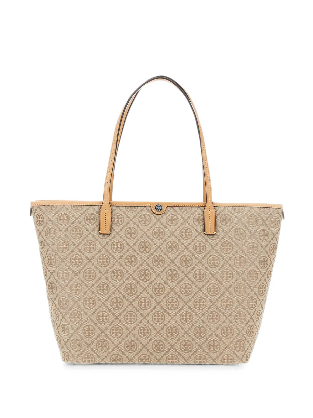 Tory Burch large T-monogram tote bag - Toni neutri