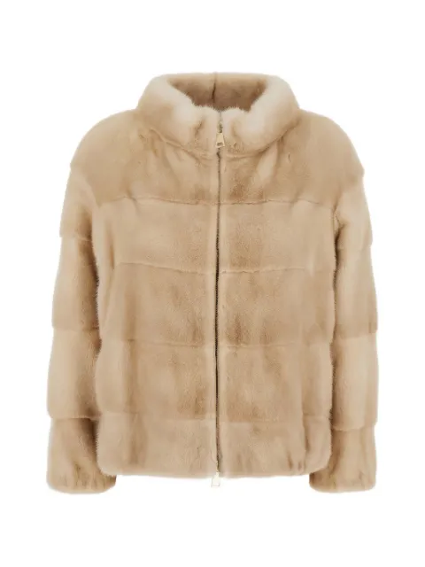 Suprema panelled zip-up coat