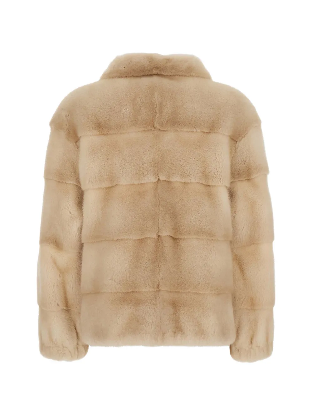 Suprema Jas met vlakken en rits Beige