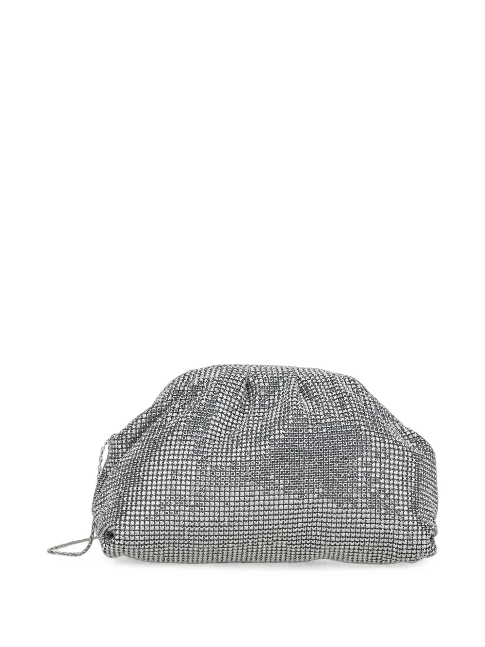 TWENTY FOURHAITCH Petra clutch verfraaid met kristallen Zilver