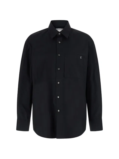 Wooyoungmi logo-print cotton shirt