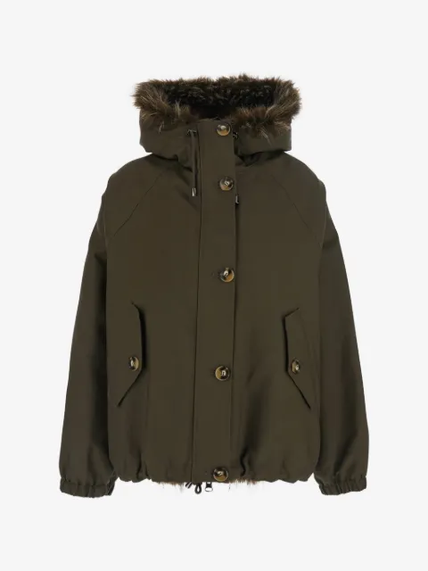 VALENTINI 1972 faux-fur trim hooded jacket
