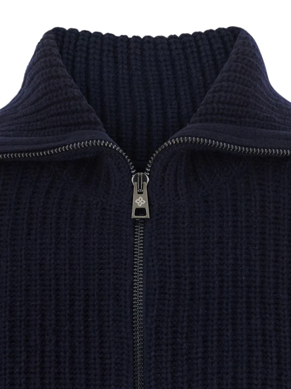 Tagliatore Ribgebreid vest Blauw