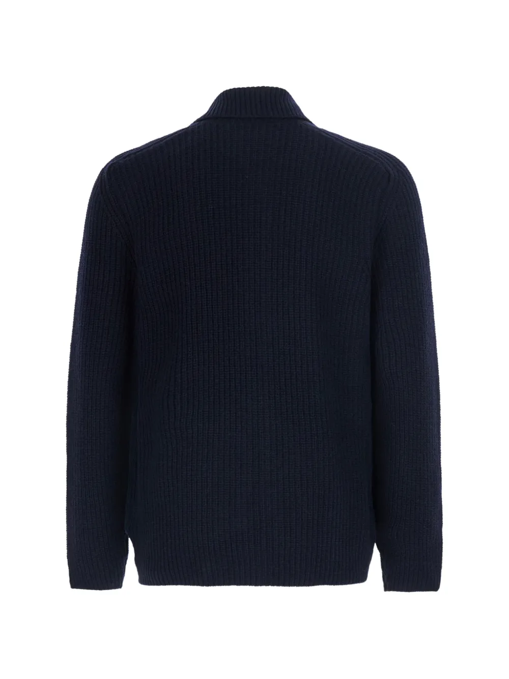Tagliatore Ribgebreid vest Blauw