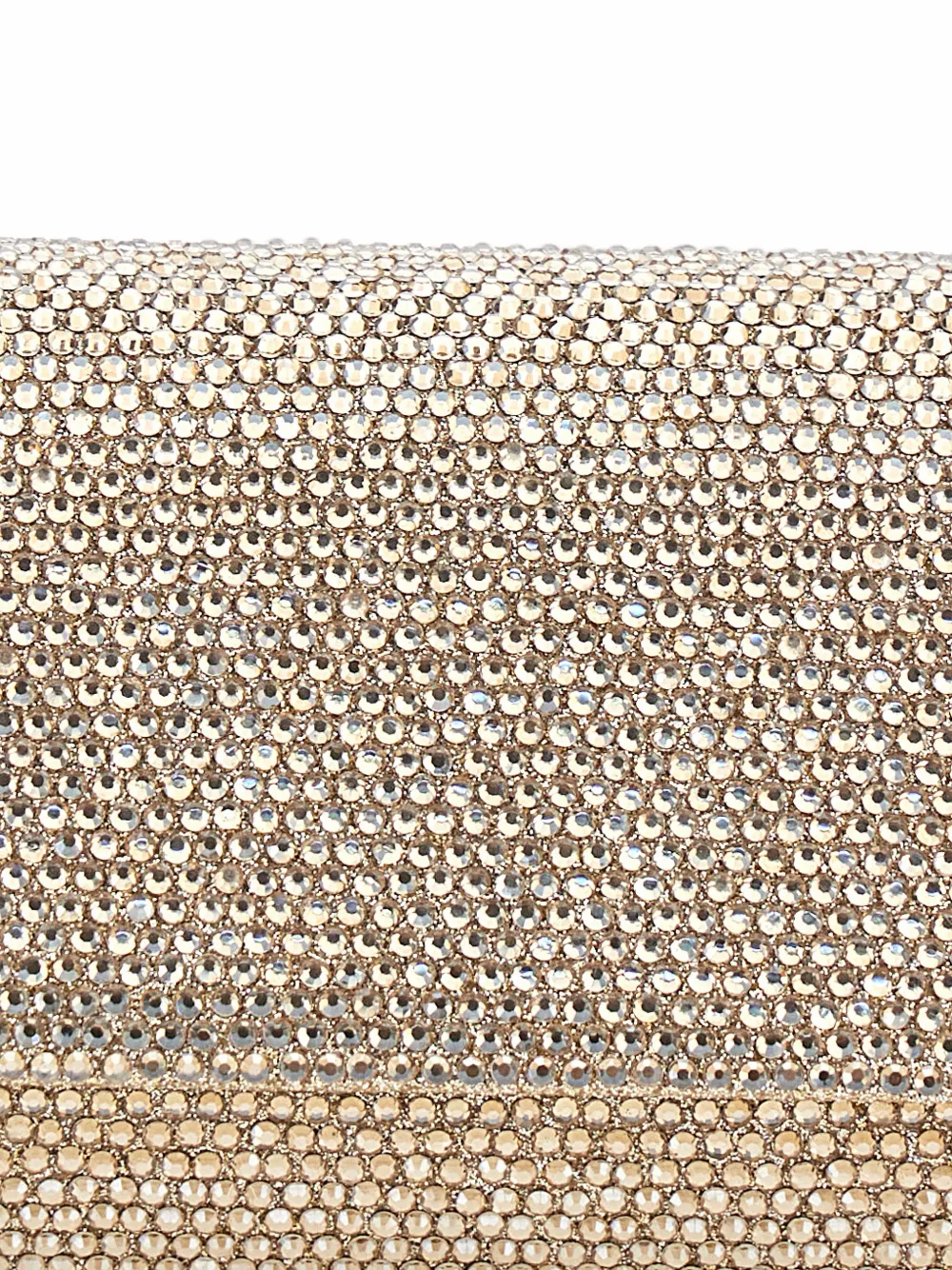 TWENTY FOURHAITCH French 75 clutch verfraaid met kristallen en ketting Goud