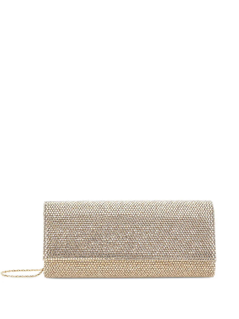 TWENTY FOURHAITCH French 75 crystal-embellished chain-link clutch bag
