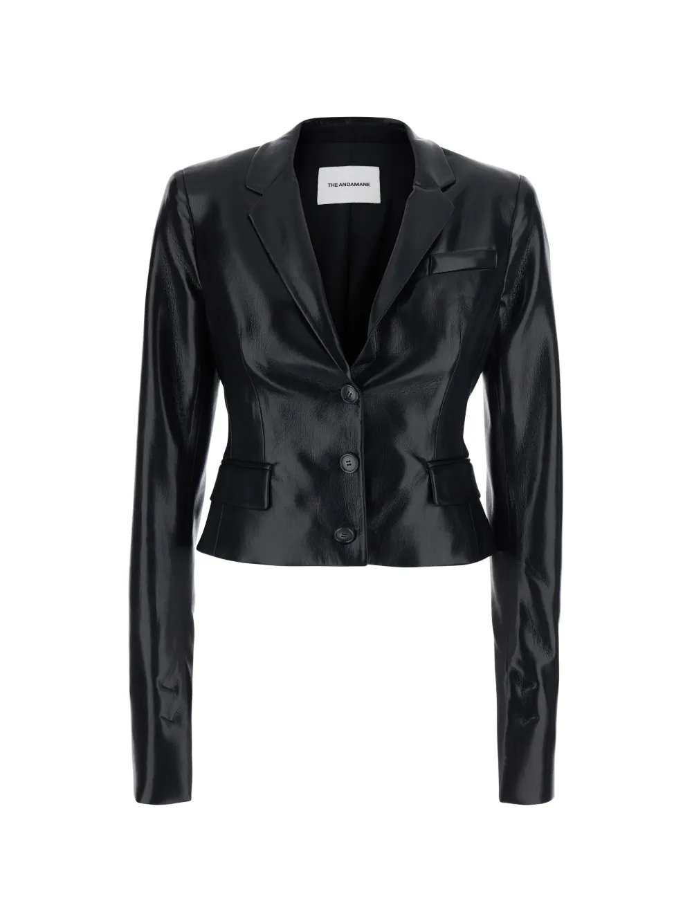 THE ANDAMANE Zefira cropped jacket - Nero