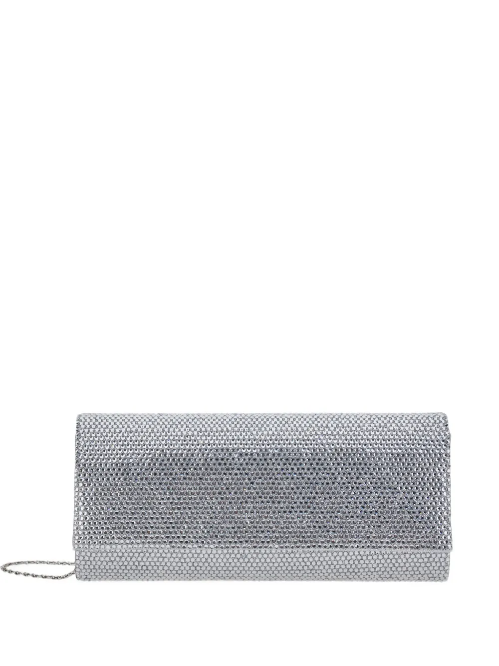 TWENTY FOURHAITCH crystal-embellished clutch bag - Argento
