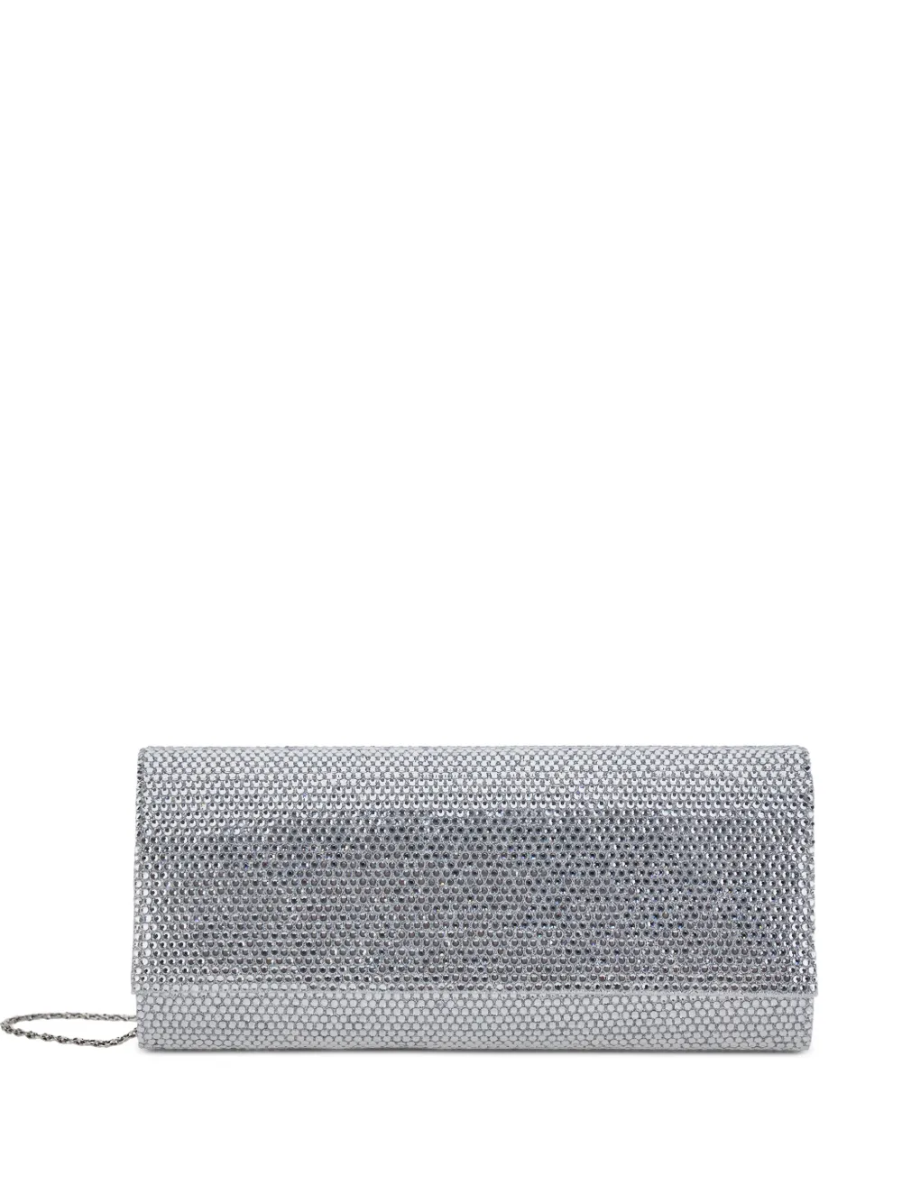 TWENTY FOURHAITCH pochette à ornements en cristal - Argent TWENTY FOURHAITCH pochette à ornements en cristal - Argent