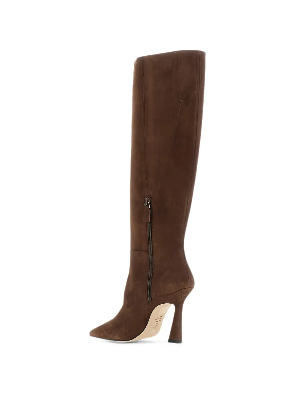 Stuart Weitzman pointed-toe suede knee-high boots Bruin