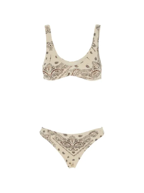 VENUJA bikini con detalles de cristal y estampado de cachemira