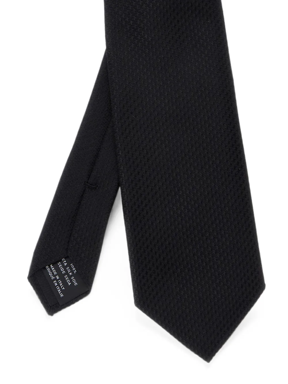 TOM FORD Stropdas met pied-de-poule print Zwart