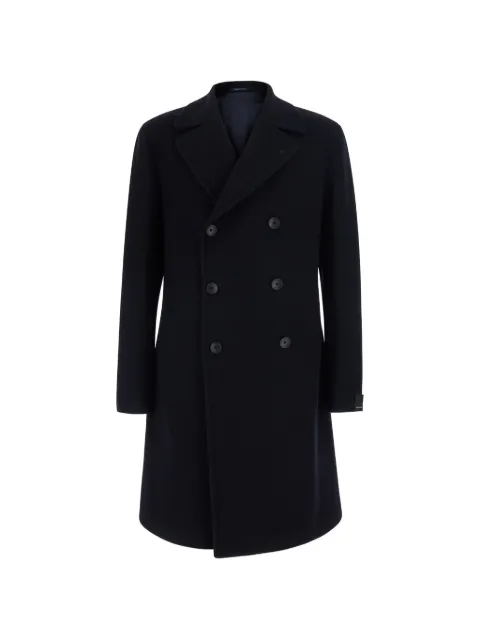Tagliatore double-breasted peaked-lapel coat