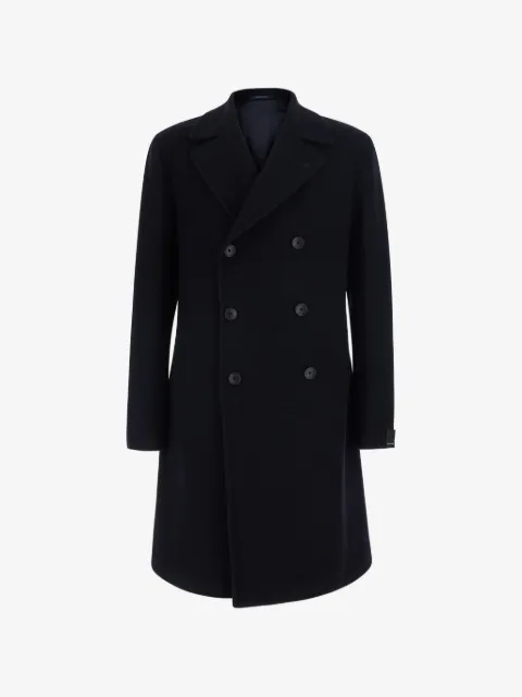 Tagliatore double-breasted peaked-lapel coat