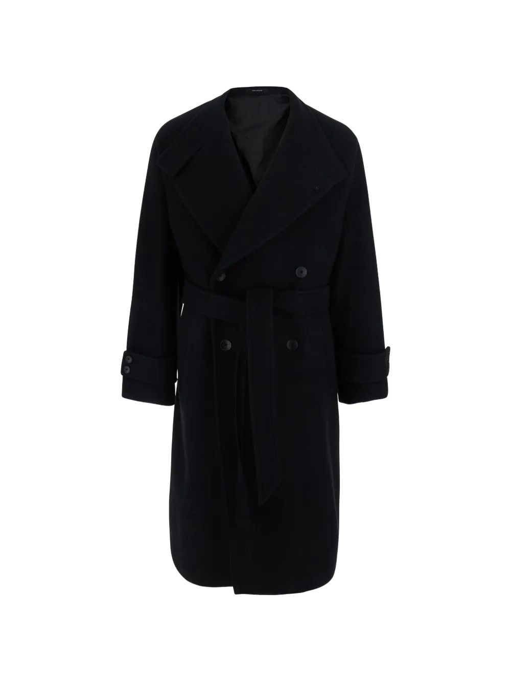 Tagliatore double-breasted belted coat - Nero