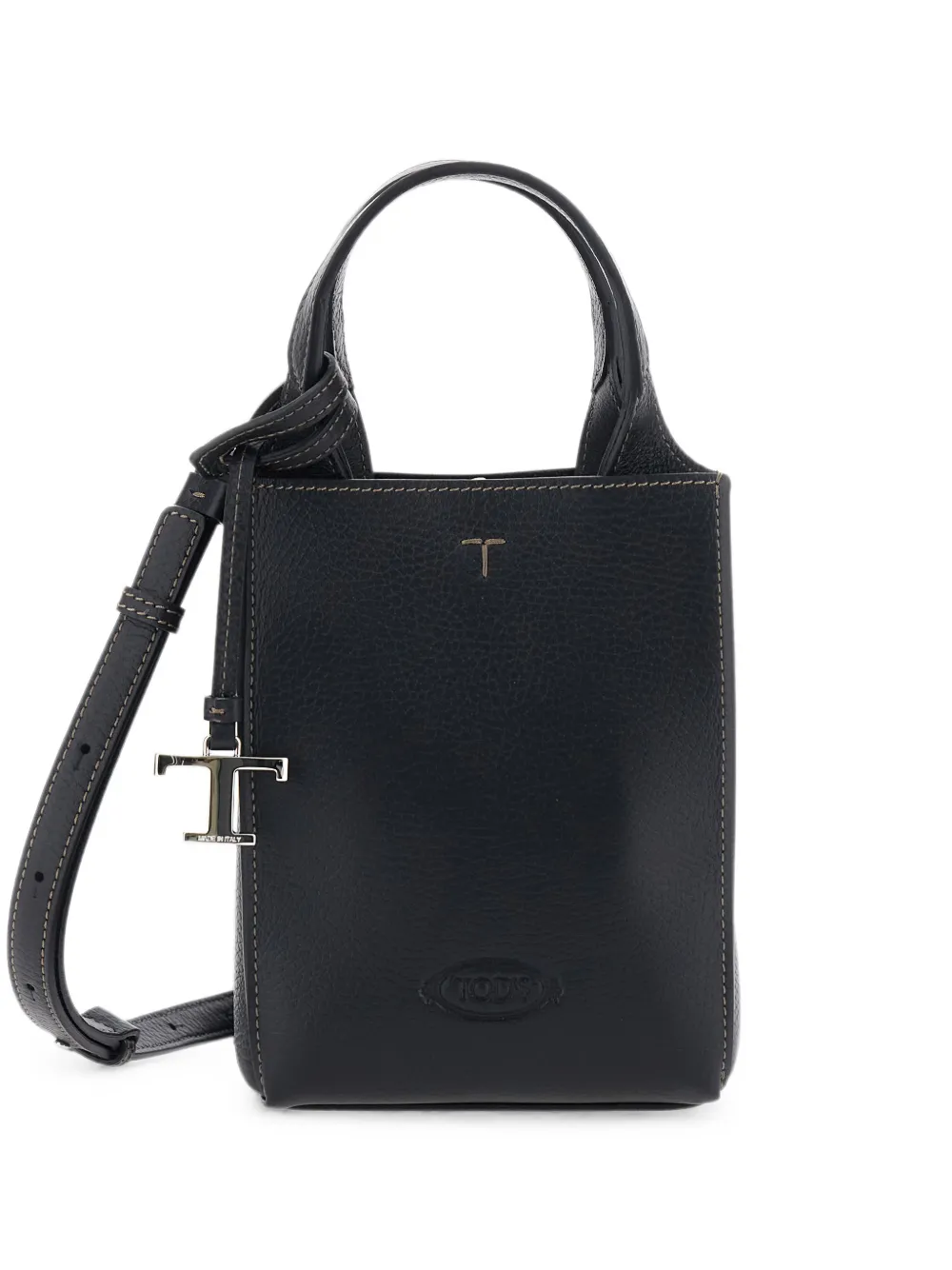 Tod's T-pendant logo-detail handbag - Black