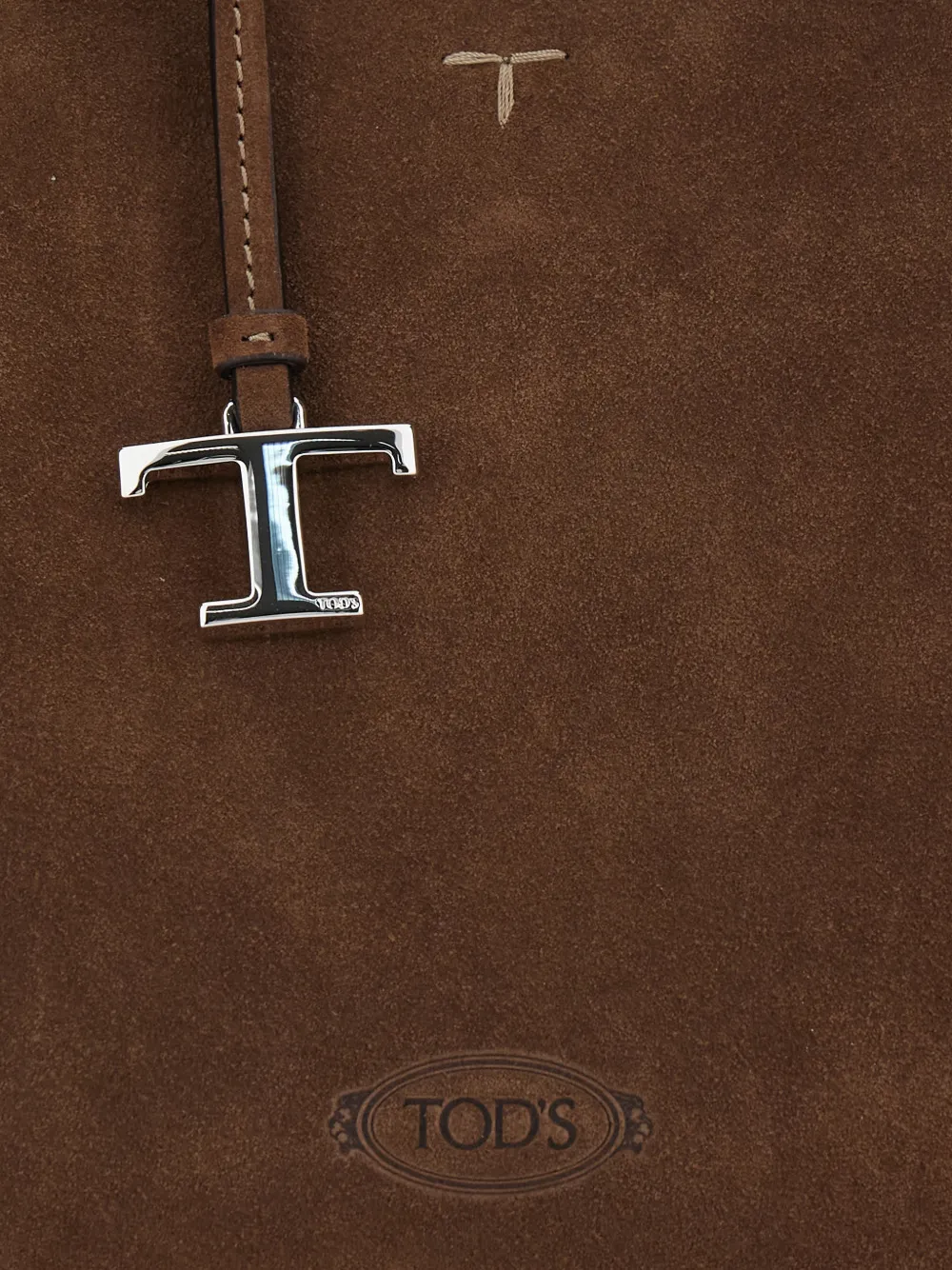 Tod's Shopper met logo-reliëf Bruin