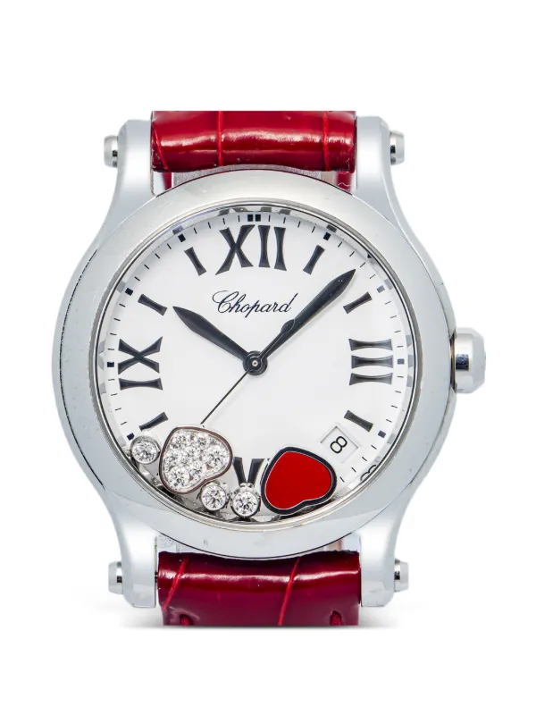 Chopard Pre-owned Happy Sport 35mm Watch in White