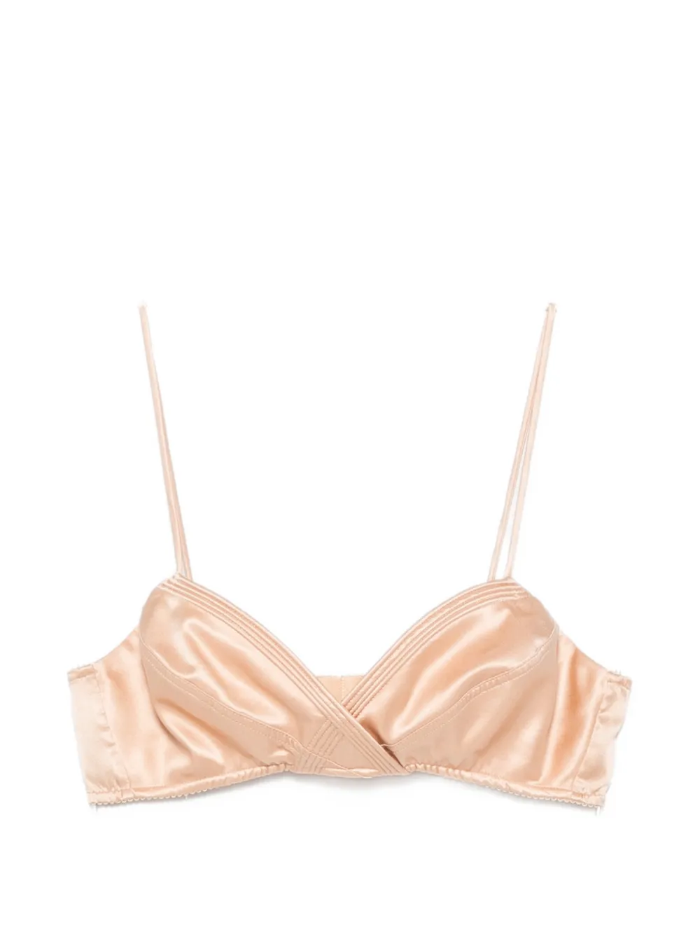Ermanno Scervino crossover-front satin top - Toni neutri