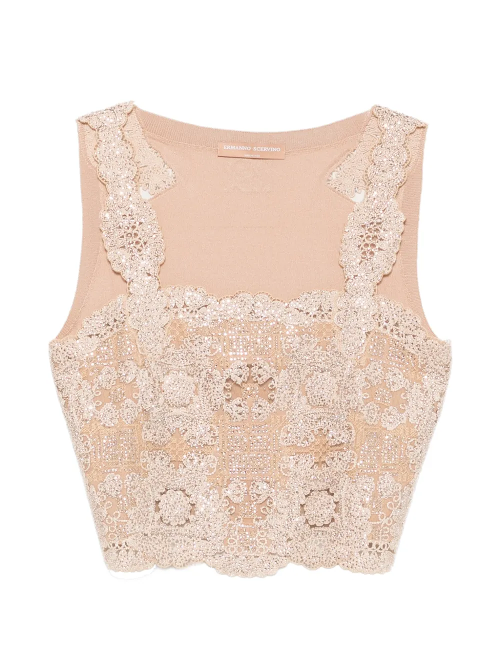 Ermanno Scervino Top con pizzo - Toni neutri