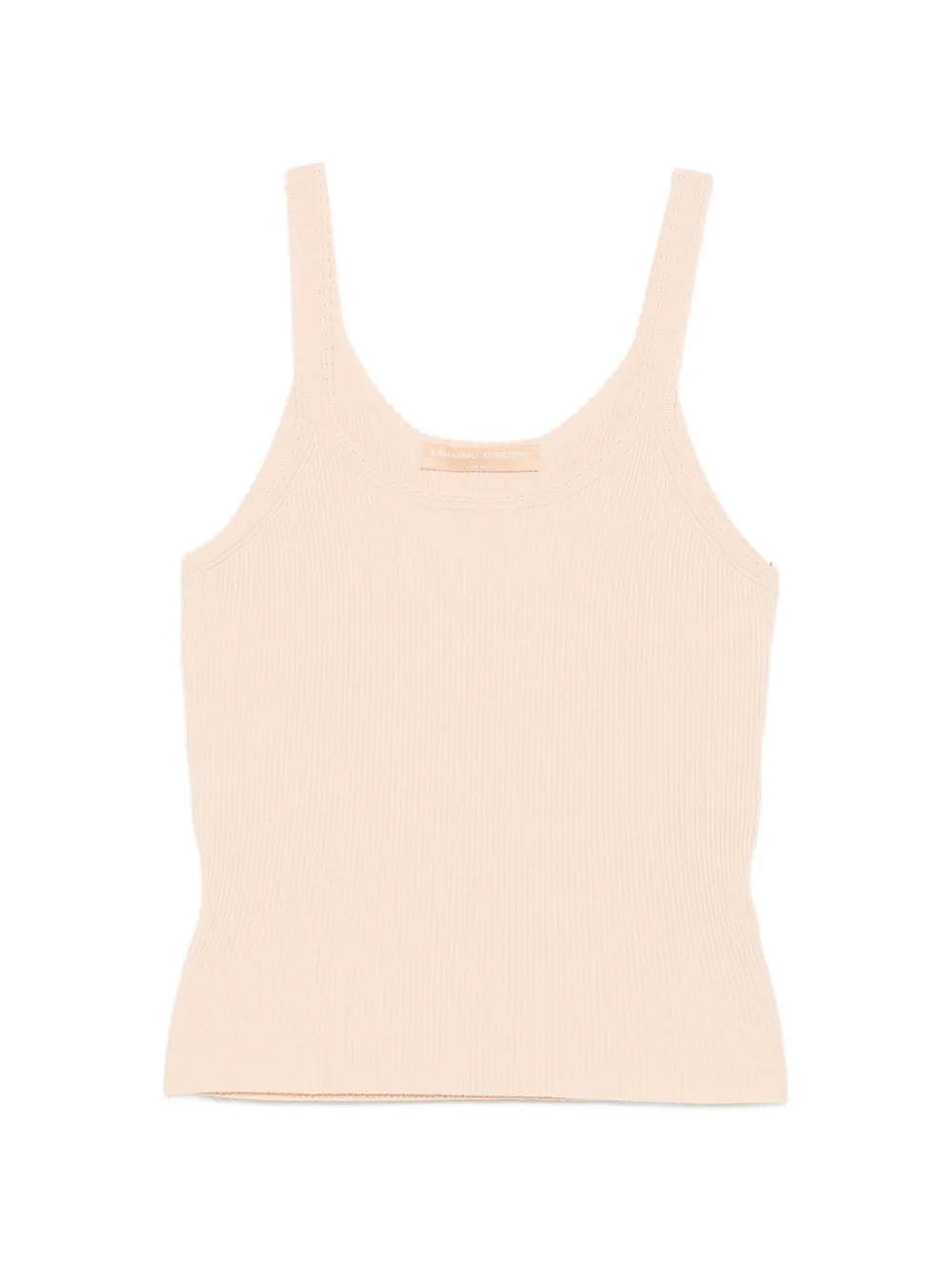 Ermanno Scervino ribbed-knit scoop-neck top - Toni neutri
