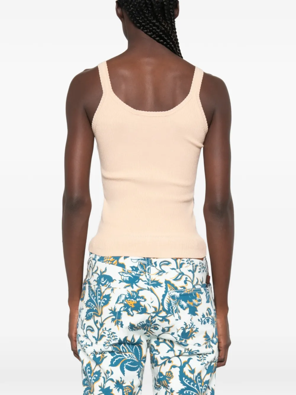 Ermanno Scervino Ribgebreide top Beige