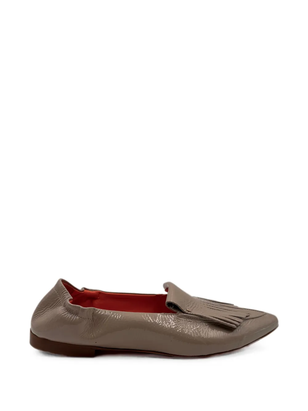 KROLL leather pointed-toe loafers - Toni neutri